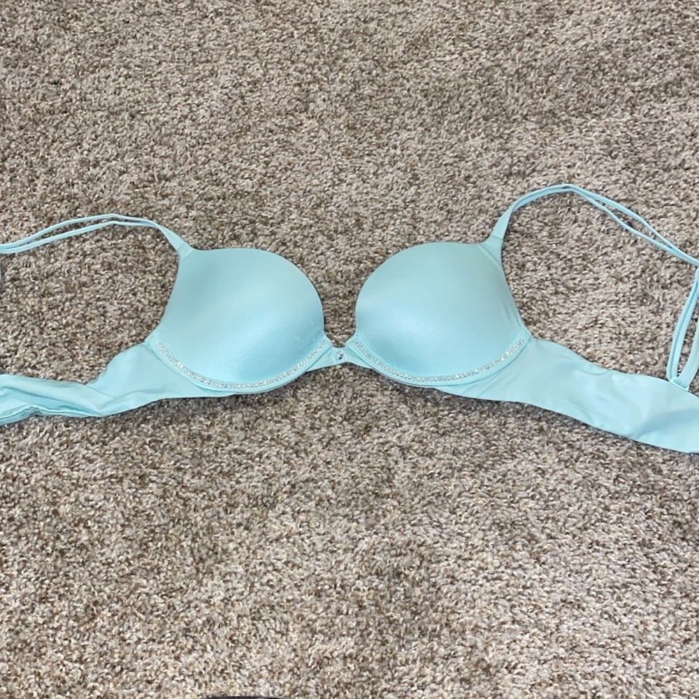 teal gem victoria’s secret push up bra